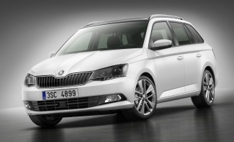 Skoda fabia combi framifrån 2015